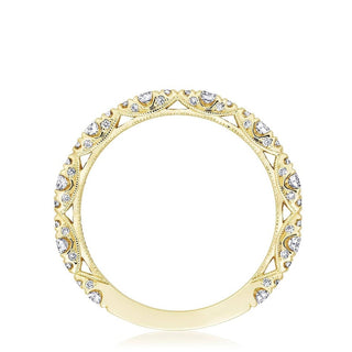 Marquise Shape Design Detail Wedding Band