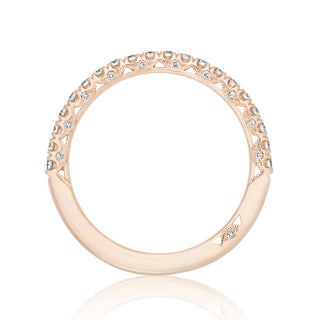 French Pavé Diamond Wedding Band - 2mm