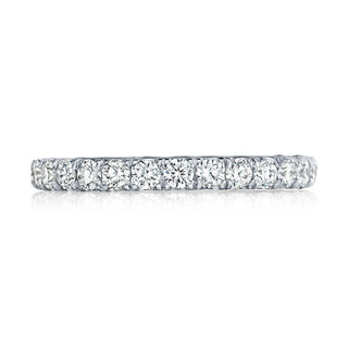 French Pavé Diamond Wedding Band - 2.5mm