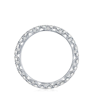French Pavé Diamond Wedding Band - 2.5mm