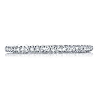 French Pavé Diamond Wedding Band - 1.5mm