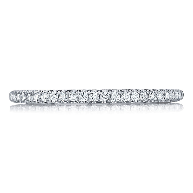 French Pavé Diamond Wedding Band - 1.5mm