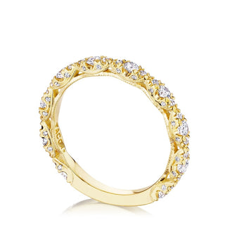Marquise Shape Design Detail Wedding Band