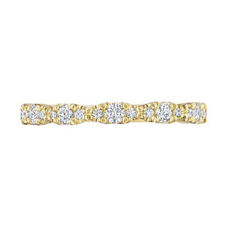 Marquise Shape Design Detail Wedding Band