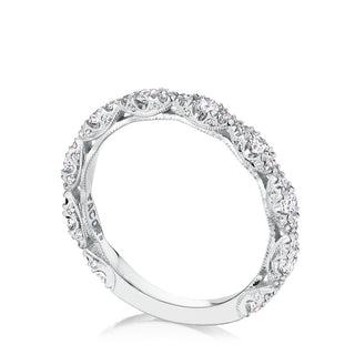 Marquise Shape Design Detail Wedding Band
