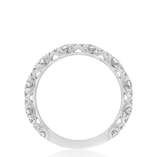 Marquise Shape Design Detail Wedding Band