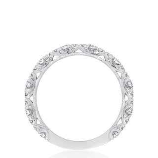 Marquise Shape Design Detail Wedding Band