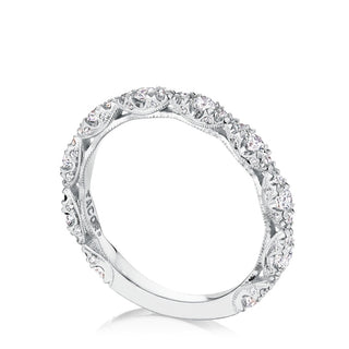 Marquise Shape Design Detail Wedding Band