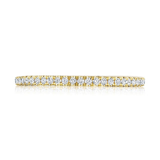 French Pavé Diamond Wedding Band - 1.5mm