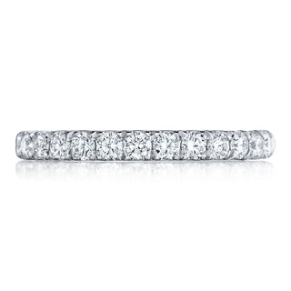 French Pavé Diamond Wedding Band - 2.5mm