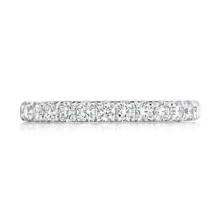 French Pavé Diamond Wedding Band - 2.5mm