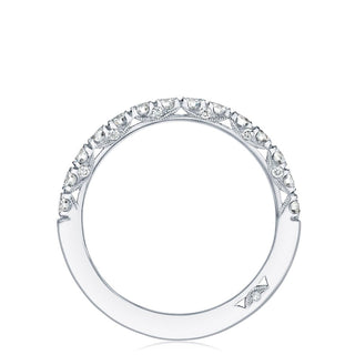 French Pavé Diamond Wedding Band - 2.5mm