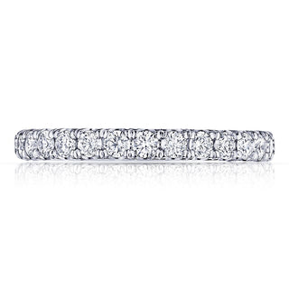 French Pavé Diamond Wedding Band - 2.5mm