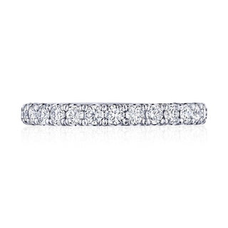 French Pavé Diamond Wedding Band - 2.5mm