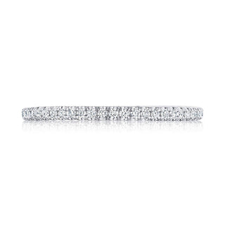 French Pavé Diamond Wedding Band - 2.5mm