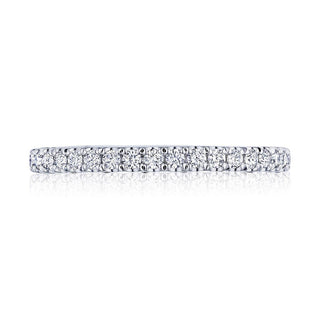 French Pavé Diamond Wedding Band - 2mm