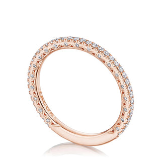 French Pavé Diamond Wedding Band - 1.5mm