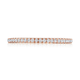 French Pavé Diamond Wedding Band - 1.5mm