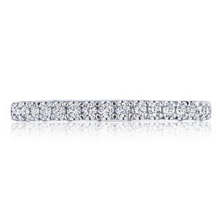 French Pavé Diamond Wedding Band - 2mm