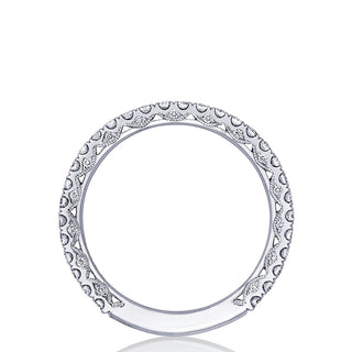 French Pavé Diamond Wedding Band - 2mm