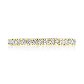 French Pavé Diamond Wedding Band - 2mm