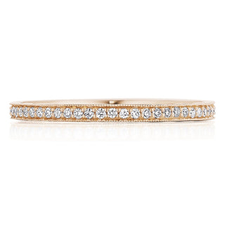French Pavé Diamond Wedding Band