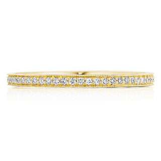 French Pavé Diamond Wedding Band