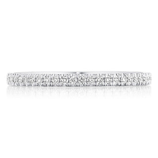 French Pavé Diamond Wedding Band
