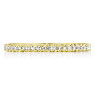 French Pavé Diamond Wedding Band