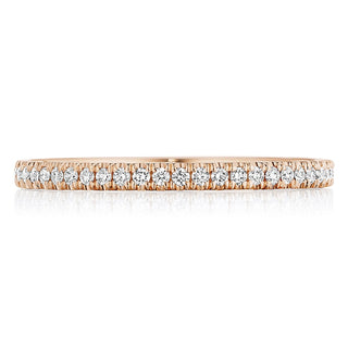 French Pavé Diamond Wedding Band