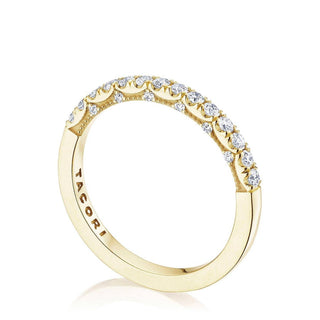 French Pavé Diamond Wedding Band