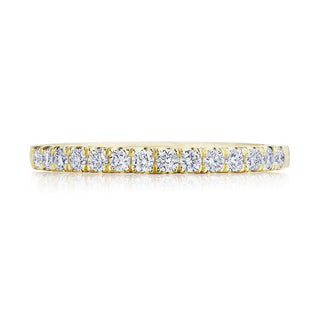 French Pavé Diamond Wedding Band