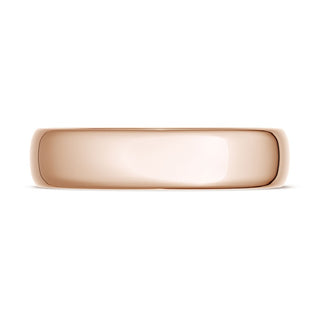 Classic Rounded in High Polish Finish Wedding Band