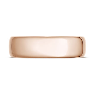 Classic Rounded in High Polish Finish Wedding Band