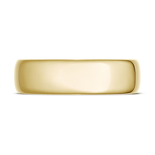 Classic Rounded in High Polish Finish Wedding Band