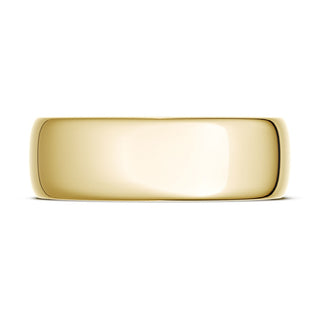 Classic Rounded in High Polish Finish Wedding Band
