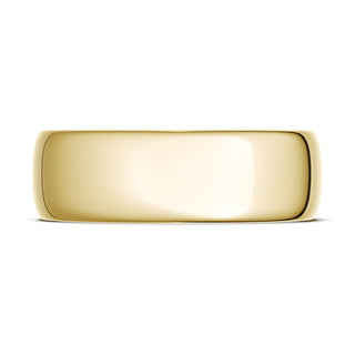 Classic Rounded in High Polish Finish Wedding Band