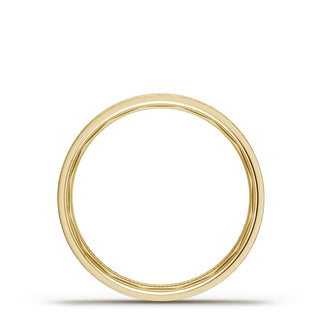 Classic Two-Tone Flat in Brushed Finish Wedding Band
