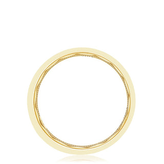 Bezel Set Diamond Wedding Band in High Polish Finish