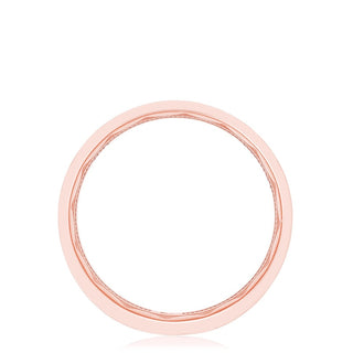 Bezel Set Diamond Wedding Band in Satin Finish