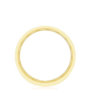 Bezel Set Diamond Wedding Band in Satin Finish