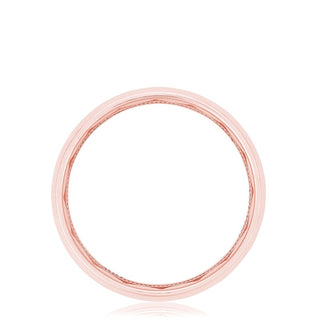 Channel Set Diamond in High Polish Finish Wedding Band