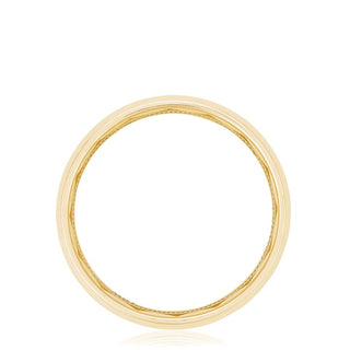 Channel Set Diamond in High Polish Finish Wedding Band