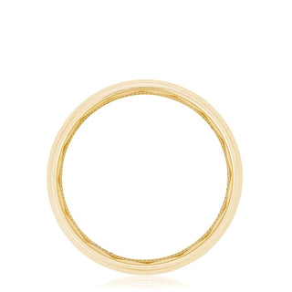 Channel Set Diamond in High Polish Finish Wedding Band