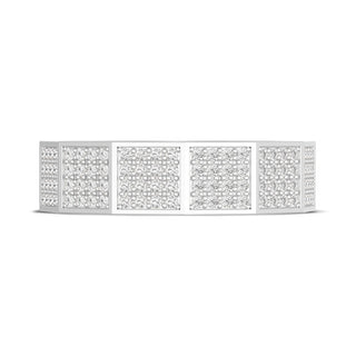 Diamond Faceted - Full Coverage Wedding Band in High Polish  - 6mm