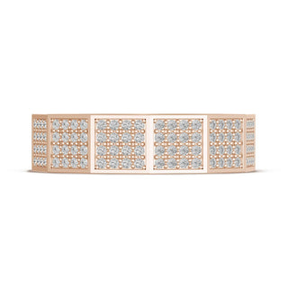 Diamond Faceted - Full Coverage Wedding Band in High Polish  - 6mm