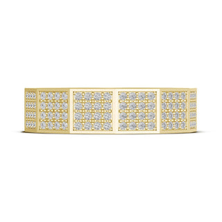 Diamond Faceted - Full Coverage Wedding Band in High Polish  - 6mm
