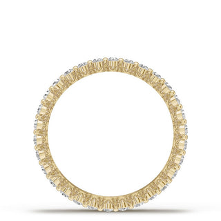 Diamond Edge Satin Finish Wedding Band