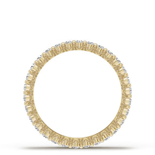 Diamond Edge Satin Finish Wedding Band