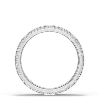 Bevel Edge Diamond Wedding Band in High Polish - 5mm